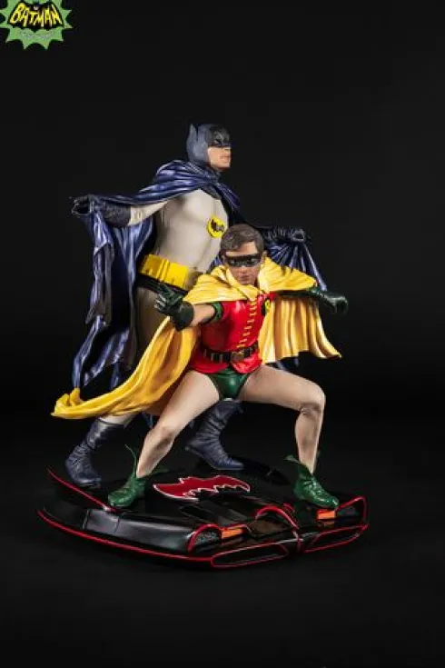 DC Comics Estatua PVC 1/8 Diorama Batman & Robin 1966 23 cm