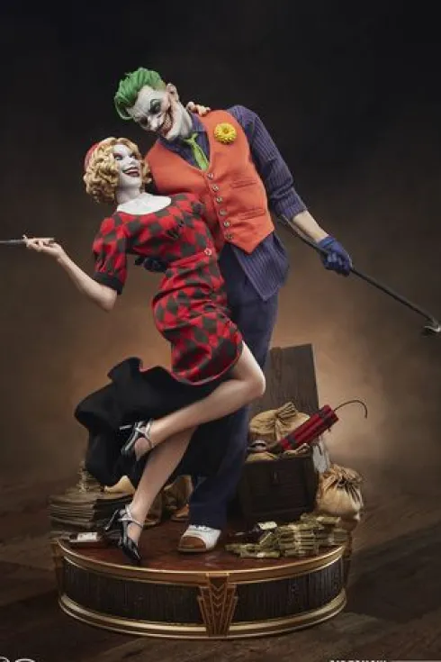 DC Comics Estatua Sideshow The Joker and Harley Quinn: Lawless Love