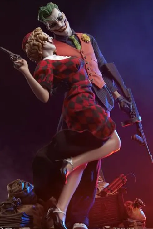 DC Comics Estatua Sideshow The Joker and Harley Quinn: Lawless Love