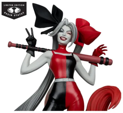 DC Direct Harley Quinn: Red, White & Black Estatua 1/10 Harley Quinn by Alex Garner 21 cm