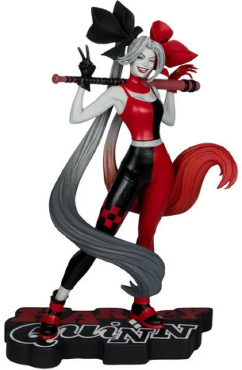 DC Direct Harley Quinn: Red, White & Black Estatua 1/10 Harley Quinn by Alex Garner 21 cm