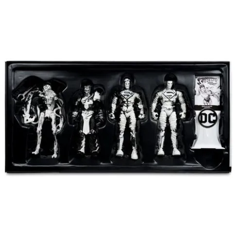 DC Direct Page Punchers Figuras & Cómic Paquete de 4 Superman Series (Sketch Edition) (Gold Label) 18 cm