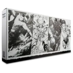 DC Direct Page Punchers Figuras & Cómic Paquete de 4 Superman Series (Sketch Edition) (Gold Label) 18 cm