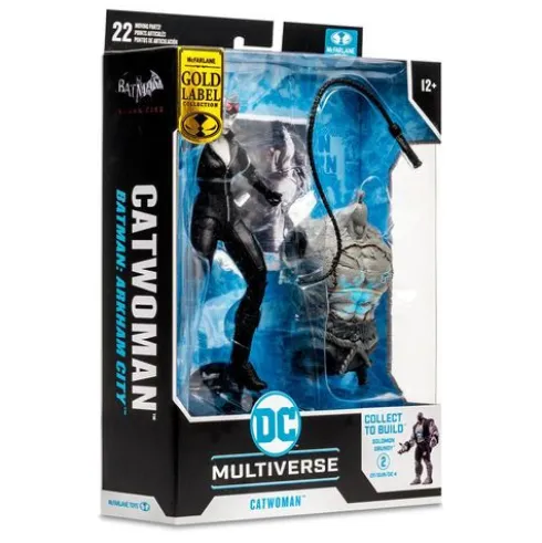 DC Gaming Figura Build A Catwoman Gold Label (Batman: Arkham City) 18 cm