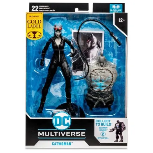 DC Gaming Figura Build A Catwoman Gold Label (Batman: Arkham City) 18 cm