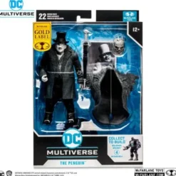 DC Gaming Figura Build A The Penguin Gold Label (Batman: Arkham City) 18 cm