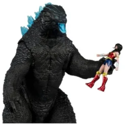 DC Justice League Monsterverse DC Multiverse Pack de 2 Figuras Wonder Woman Vs. Atomic Blast Godzilla 18 cm