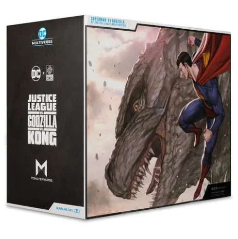 DC Justice League Monsterverse DC Multiverse Pack de 2 Figuras Superman Vs. Godzilla 30 cm