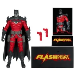 DC Multiverse Figura Batman (Flashpoint) (Black & White Accent Edition) (Gold Label) 18 cm