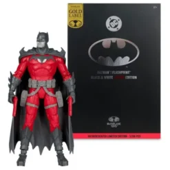 DC Multiverse Figura Batman (Flashpoint) (Black & White Accent Edition) (Gold Label) 18 cm