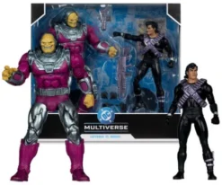 DC Multiverse Figura Megafig Pack de 2 Mongul vs Superman (Return of Superman) 25 cm