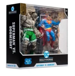 DC Multiverse Figuras Superman vs Doomsday (Gold Label) 18 cm
