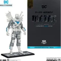 DC Multiverse Figura The Grim Knight (Dark Nights Metal) (Black & White Accent Edition) (Gold Label) 18 cm
