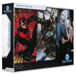 DC Multiverse Pack de 3 Figuras Paquete de 3 Nightwing vs. Talon & Owl (Batman: The Court of Owls) (Gold Label) 18 cm
