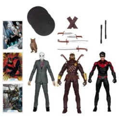 DC Multiverse Pack de 3 Figuras Paquete de 3 Nightwing vs. Talon & Owl (Batman: The Court of Owls) (Gold Label) 18 cm