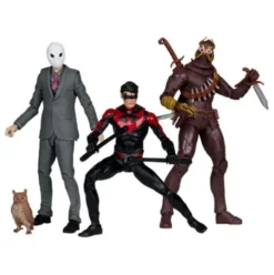 DC Multiverse Pack de 3 Figuras Paquete de 3 Nightwing vs. Talon & Owl (Batman: The Court of Owls) (Gold Label) 18 cm