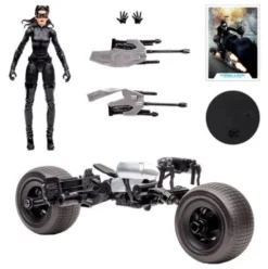DC Multiverse Vehículo Batpod with Catwoman (The Dark Knight Rises)