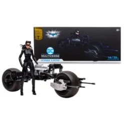 DC Multiverse Vehículo Batpod with Catwoman (The Dark Knight Rises)