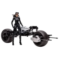 DC Multiverse Vehículo Batpod with Catwoman (The Dark Knight Rises)