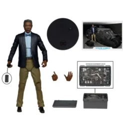 DC Multiverse Vehículo Tumbler with Lucuis Fox (The Dark Knight) (Gold Label)