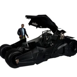 DC Multiverse Vehículo Tumbler with Lucuis Fox (The Dark Knight) (Gold Label)