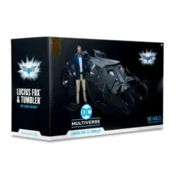 DC Multiverse Vehículo Tumbler with Lucuis Fox (The Dark Knight) (Gold Label)