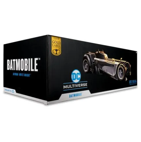 DC Multiverse Vehículo White Knight Batmobile (Gold Label) 18 cm