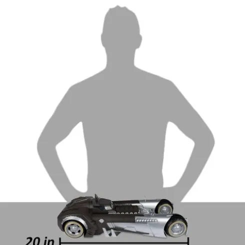 DC Multiverse Vehículo White Knight Batmobile (Gold Label) 18 cm