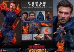 Deadpool and Wolverine Figura Movie Masterpiece 1/6 Antorcha Humana