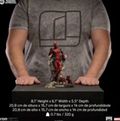 Deadpool 3 Estatua 1/10 Art Scale Deadpool 21 cm