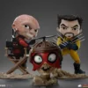 Deadpool & Wolverine Minifigura Mini Co. PVC Deadpool and Wolverine set Unmasked 14 cm