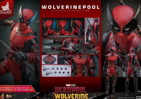 Deadpool & Wolverine Movie Masterpiece Figura 1/6 Wolverinepool Hot Toys Exclusive 31 cm
