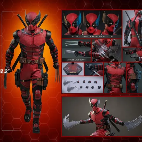Deadpool & Wolverine Movie Masterpiece Figura 1/6 Wolverinepool Hot Toys Exclusive 31 cm