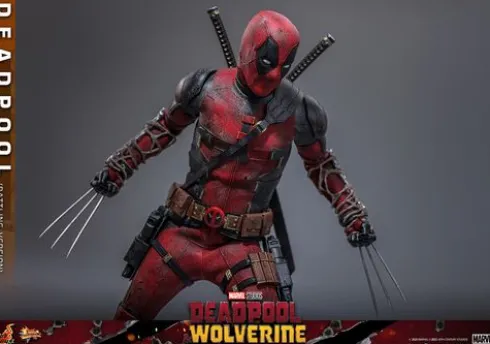 Deadpool & Wolverine Movie Masterpiece Figura 1/6 Deadpool (Battling Version) 30 cm