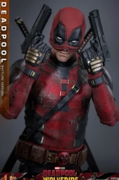 Deadpool & Wolverine Movie Masterpiece Figura 1/6 Deadpool (Battling Version) 30 cm