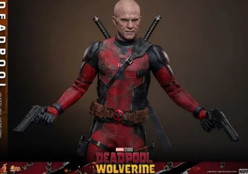 Deadpool & Wolverine Movie Masterpiece Figura 1/6 Deadpool (Battling Version) 30 cm