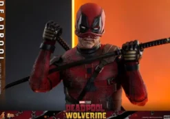 Deadpool & Wolverine Movie Masterpiece Figura 1/6 Deadpool (Battling Version) 30 cm
