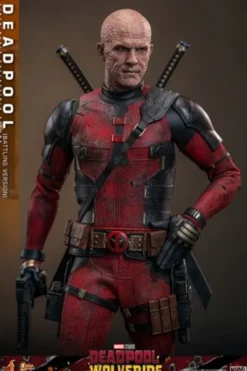 Deadpool & Wolverine Movie Masterpiece Figura 1/6 Deadpool (Battling Version) 30 cm