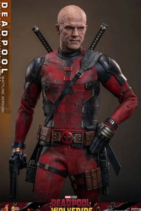 Deadpool & Wolverine Movie Masterpiece Figura 1/6 Deadpool (Battling Version) 30 cm