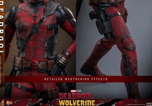 Deadpool & Wolverine Movie Masterpiece Figura 1/6 Deadpool (Battling Version) 30 cm