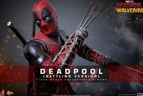 Deadpool & Wolverine Movie Masterpiece Figura 1/6 Deadpool (Battling Version) 30 cm