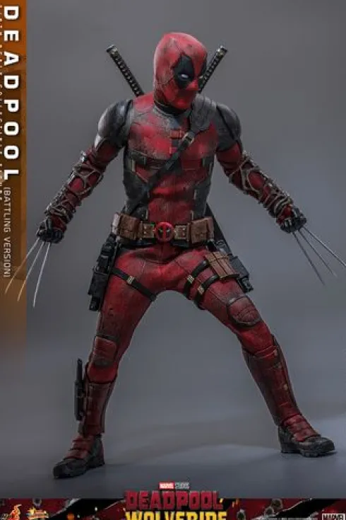 Deadpool & Wolverine Movie Masterpiece Figura 1/6 Deadpool (Battling Version) 30 cm