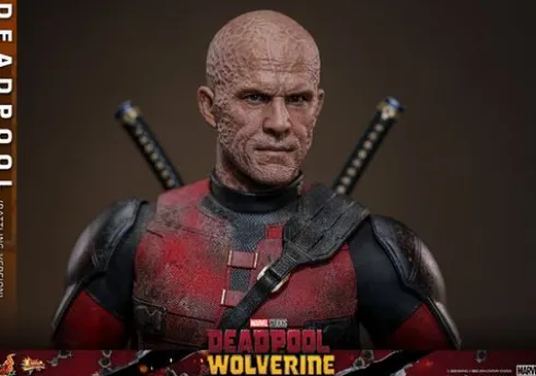 Deadpool & Wolverine Movie Masterpiece Figura 1/6 Deadpool (Battling Version) 30 cm