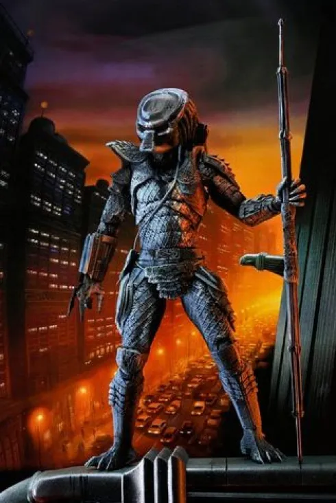 Depredador 2 Figura City Hunter Poster Series 18 cm