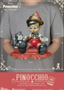 Disney Estatua Master Craft Pinocchio Wooden Ver. Special Edition 27 cm
