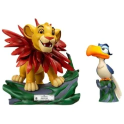 Disney pack de 2 Estatuas Master Craft El rey león Little Simba & Zazu 31 cm