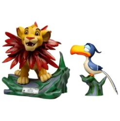 Disney pack de 2 Estatuas Master Craft El rey león Little Simba & Zazu 31 cm