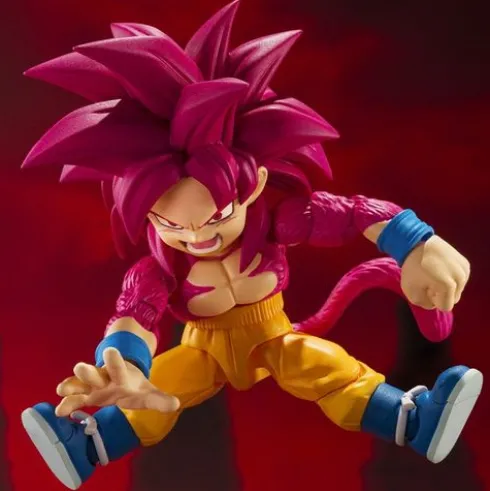 Dragon Ball Daima Figura S.H. Figuarts Super Saiyan Level 4 Goku (mini) 8 cm