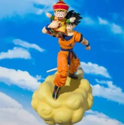 Dragon Ball Figura S.H.Figuarts Son Goku & Son Gohan Kid & Kintoun 14 cm & 6 cm