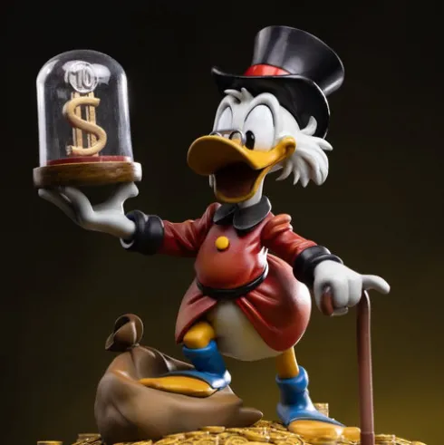 Duck Tales Estatua 1/10 Art Scale Uncle Scrooge McDuck 17 cm